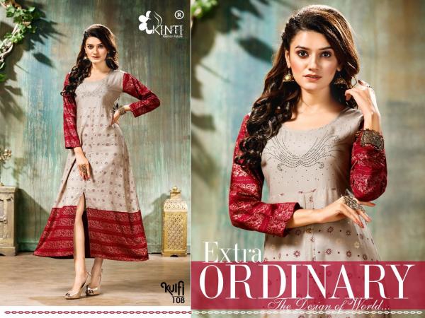 Kinti Kulfi Rayon Designer Festive Wear Kurti 